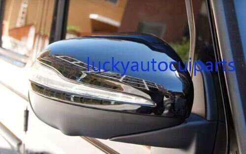 Fit For Benz 2020-2022 GLE GLS Gloss Black Rear View Side Mirror Cover Trim 2pcs