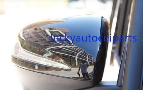 Fit For Benz 2020-2022 GLE GLS Gloss Black Rear View Side Mirror Cover Trim 2pcs