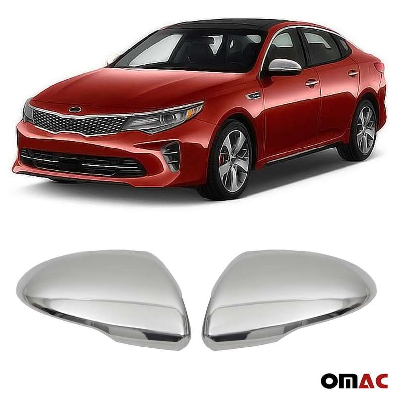 for Kia Optima 2016-2023 Stainless Steel Chrome Rear View Side Mirror Cover Cap