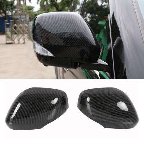 Carbon Fiber Exterior Rear View Mirror Cover Trim For Nissan Armada 2017-2020 2X