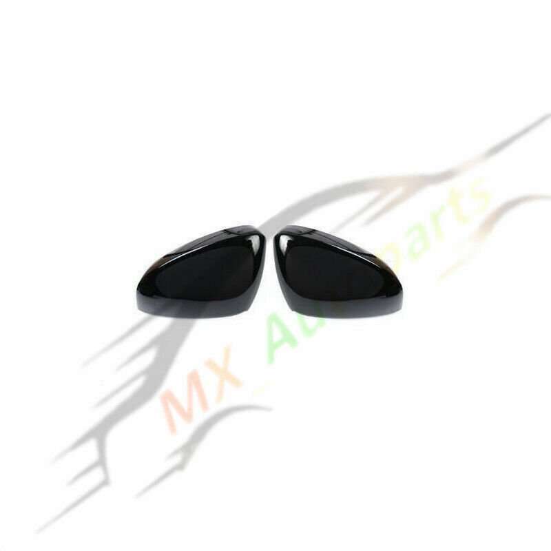 2Pcs ABS Bright Black Rearview Mirror Cover Refit For Audi AS S3 RS3 2022