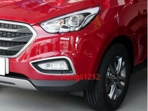 Pair of Front Driving Fog light lamp cover For HYUNDAI Tucson IX35 2014 2015