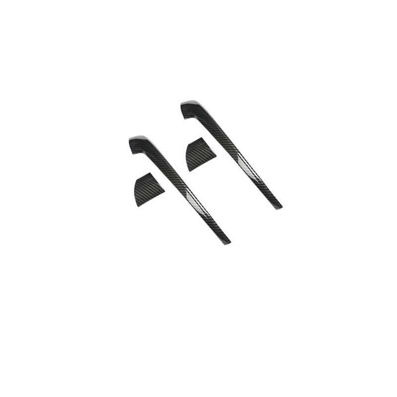 For Porsche Cayenne 2018-22 Carbon Fiber Exterior Rear View Mirror Strip Trim 4*