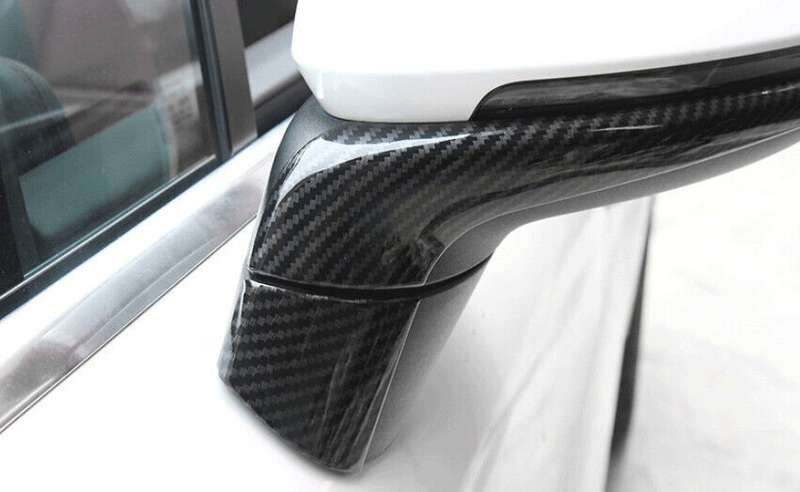 For Porsche Cayenne 2018-22 Carbon Fiber Exterior Rear View Mirror Strip Trim 4*