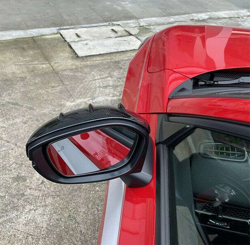 For Honda Civic 2022-2023 Carbon Fiber Side Door Rearview Mirror Cover Trim Cap