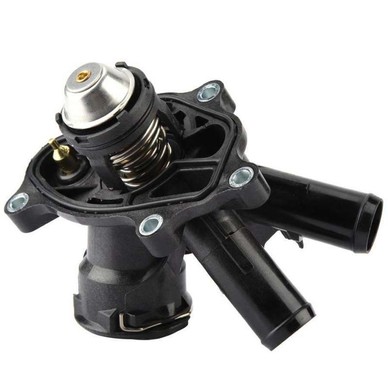 Engine Coolant Thermostat Housing &amp; Temp Sensor for Mercedes Benz C250 SLK250