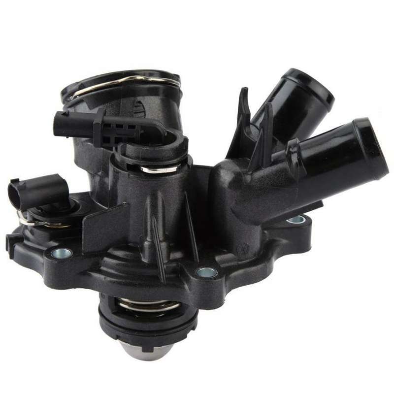 Engine Coolant Thermostat Housing &amp; Temp Sensor for Mercedes Benz C250 SLK250