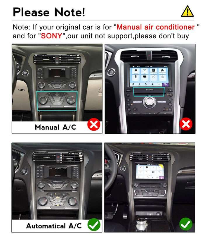 For Ford Mondeo 2013-2018 Bluetooth Car Radio Head Unit Android Navi GPS CarPlay