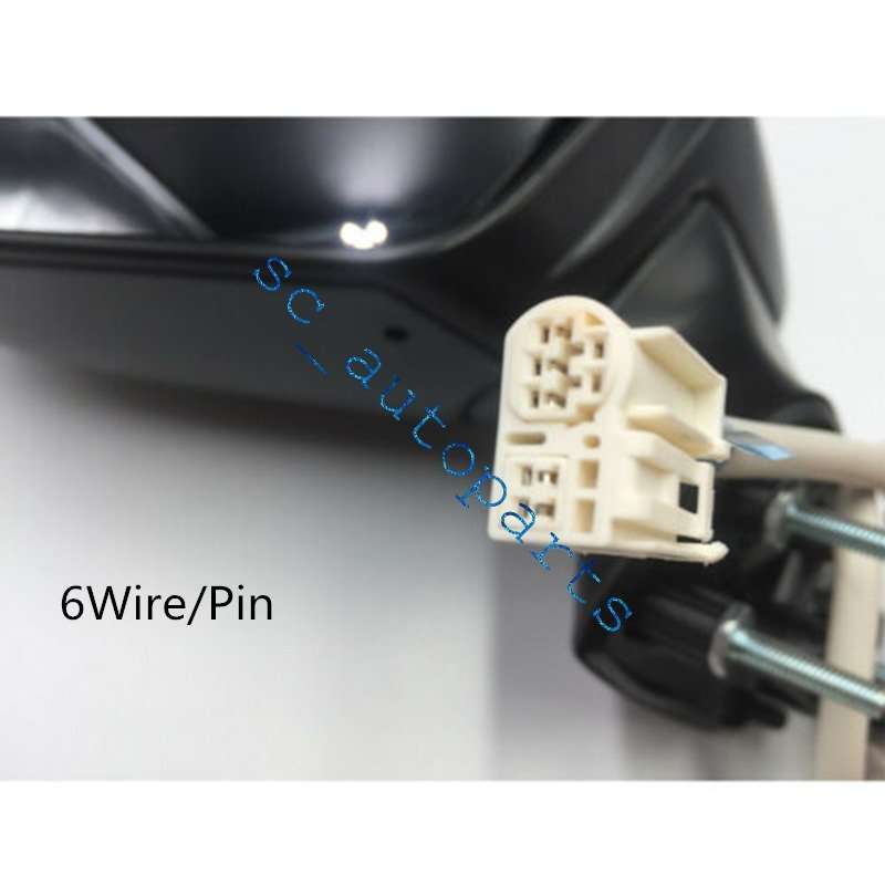 For Toyota Corolla 2020-2021 Red Driver Side Heated Turn Signal 6 Wire Mirror c