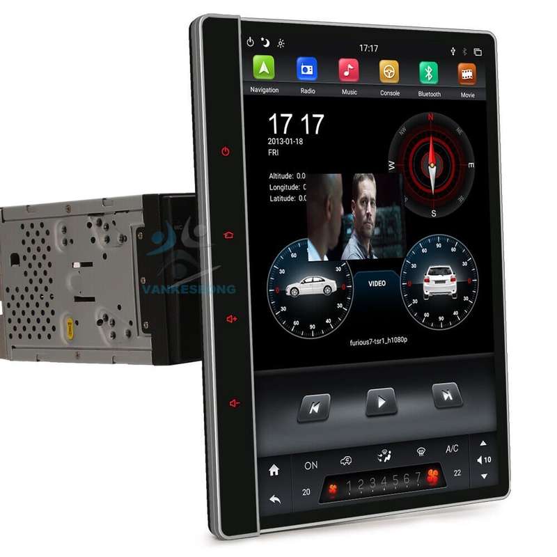 Double Din Car Radio 12.2" Android Auto Head Unit GPS Sat Nav Bluetooth CarPlay