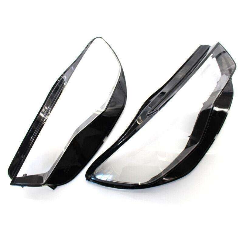 Pair Headlight Lens Cover Headlamp Lens Shell Fit For Audi A6 C7 2016-2018