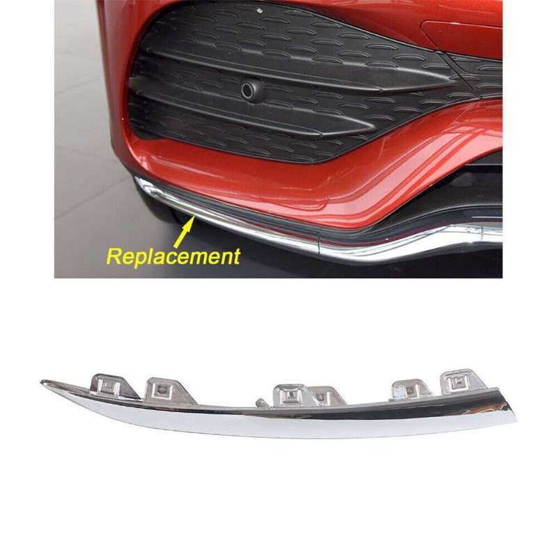 Right Passenger Front Bumper Lip Trim Molding Fit For 19-20 Mercedes W253 GLC300