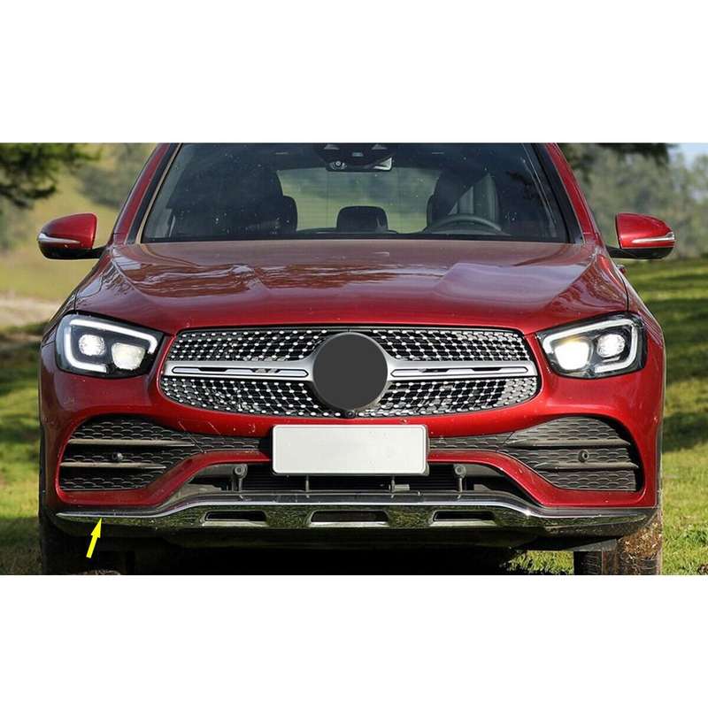 Right Passenger Front Bumper Lip Trim Molding Fit For 19-20 Mercedes W253 GLC300