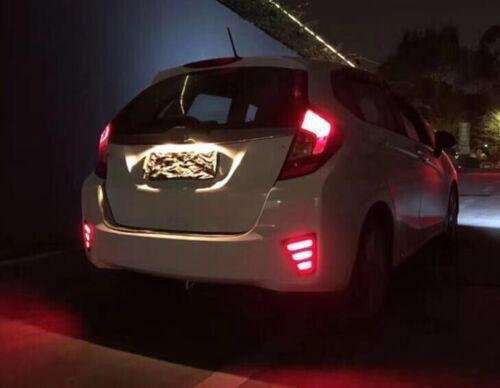 For Honda Fit Jazz GK5 2014-2017 Led Rear Bumper Fog Light Streamer Reversing