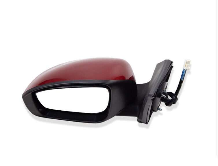 Side View Mirror Assembly 3 Pins Red Left Side New For 2011-2015 Nissan Tiida