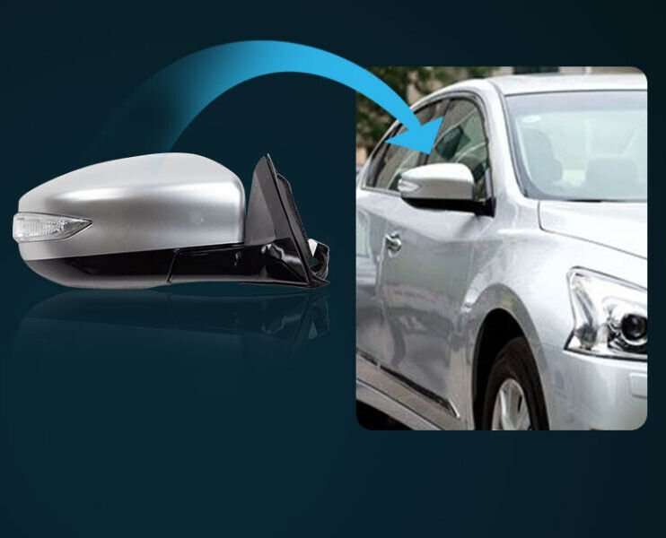 Side View Mirror Assy 8 Pins Silver Right Side For 2013-2018 Nissan Teana Altima
