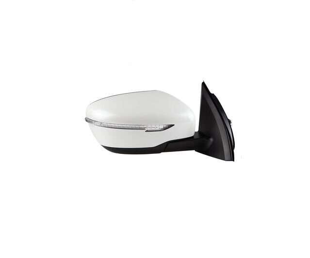 Side View Mirror Assembly 5 Pins White Right Side For 2015-2022 Nissan Qashqai