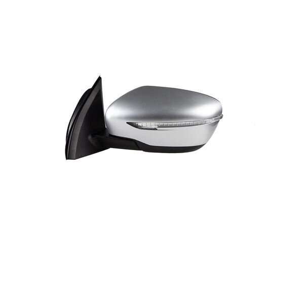 Side View Mirror Assembly 5 Pins Silver Left Side For 2015-2022 Nissan Qashqai