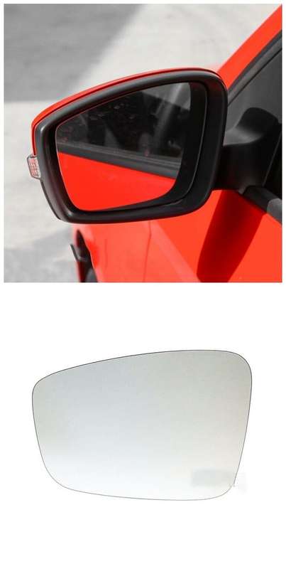 Side View Mirror Glass Heating Left 1PC For 2015-2020 Skoda Fabia Rapid Car