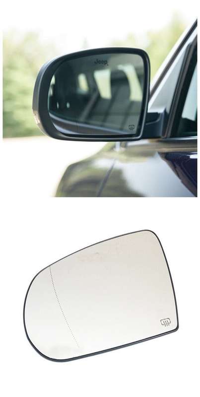 Side View Mirror Glass Heating Replacement Left 1PC For 2017-2021 Jeep Compass