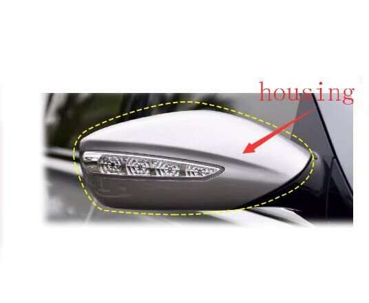 Side View Mirror Housing Silver Right Part For 11-16 Hyundai Sonata 8 YF Sedan