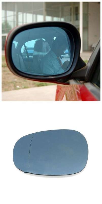Blue Side View Mirror Glass Heating Left For 2009-2011 BMW 1 3 Series E82 E87