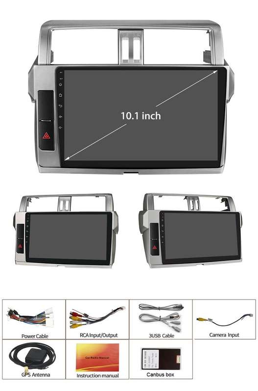CarPlay For Toyota Land Cruiser Prado Car Stereo DAB+Radio Android12 GPS Sat Nav