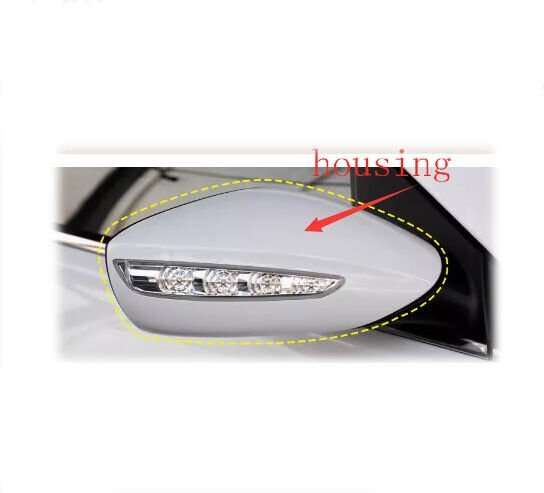 Side View Mirror Housing White Right Part For 11-16 Hyundai Sonata 8 YF Sedan