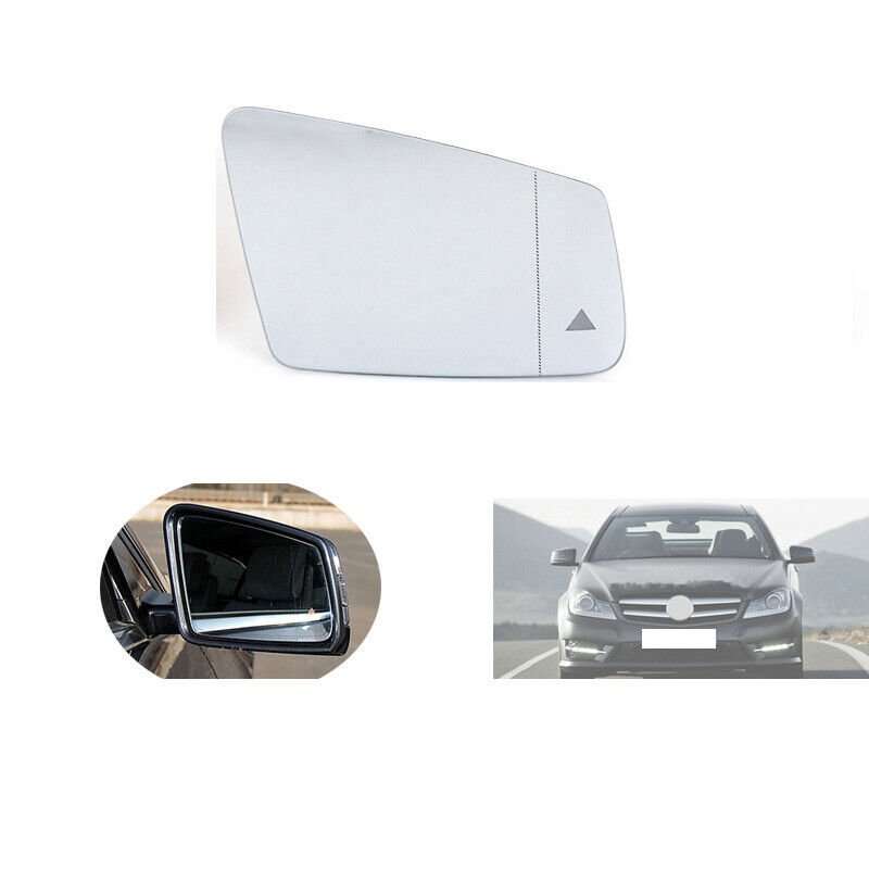Right Heated Blind Spot Side View Mirror Glass For Mercedes-Benz W204 W212 W221