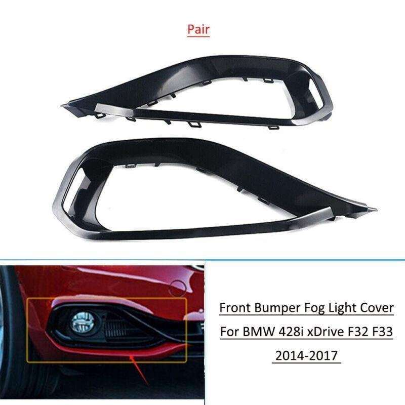 For BMW 4 Series 428i xDrive F32 F33 2014-2017 Fog Lamp Light Grille Cover Pair