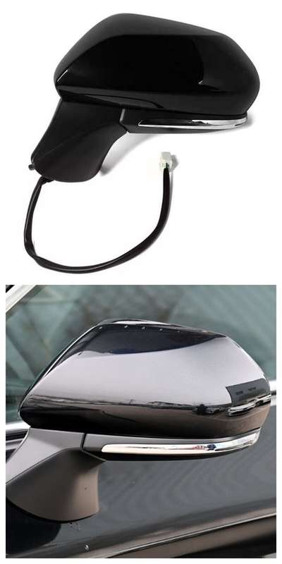 For 19-23 Toyota Avalon Sedan Side View Mirror Assembly 14 Pins Black Left Side