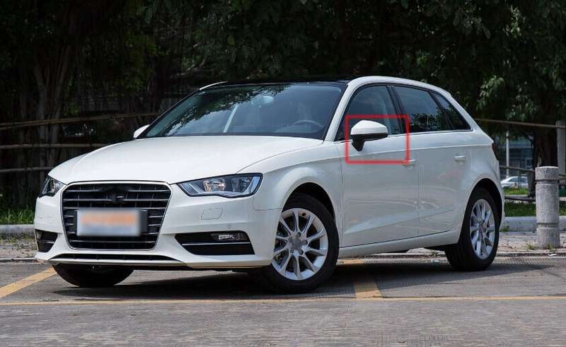 For 2014-2016 Audi A3 8VA Side View Mirror Assembly 8 Pins Hot Sale Left White