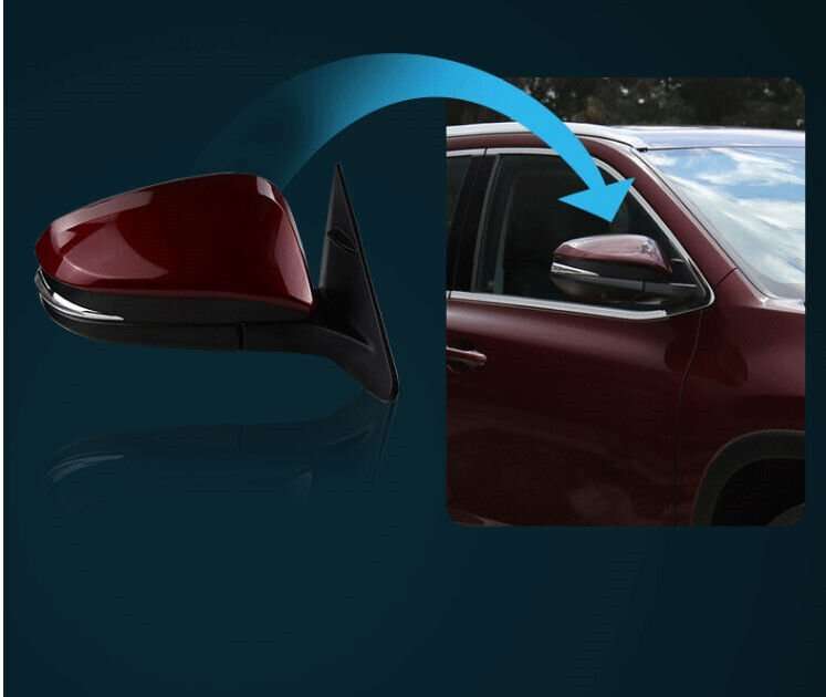 Side View Mirror Assembly 5 Pins Red Right For 15-18 Toyota Highlander Kluger