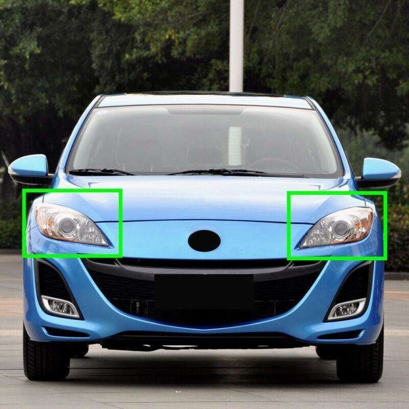 For Mazda 3 Speed 2011-2015 Pair of Headlight Lens Cover Transparent Shell Caps