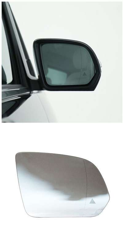 Side View Mirror Glass Heating Blind Spot Right For Mercedes-Benz V-Class W447