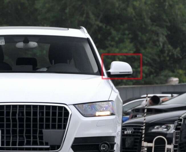 For 13-16 Audi Q3 84B Side View Mirror Assembly 12 Pins High Quality Left White
