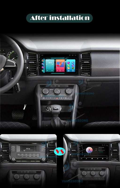 9"For Skoda Kodiaq 2016-2021 Car Stereo Android 12 GPS Sat Nav CarPlay DAB+Radio