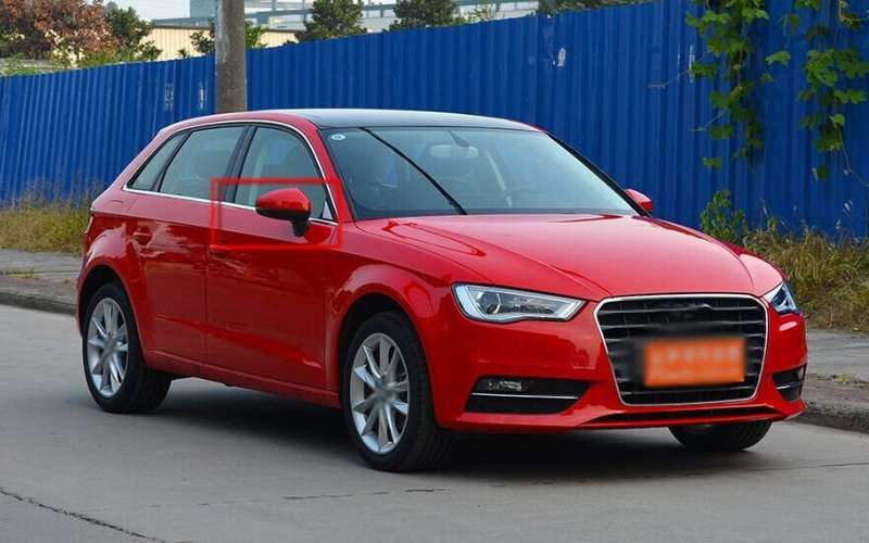 For 2014-2016 Audi A3 8VA Side View Mirror Assembly 8 Pins Hot Sale Right Red