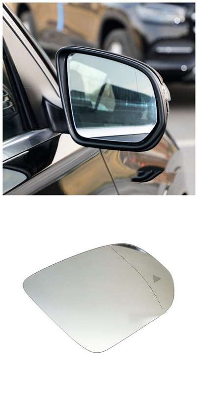 Side View Mirror Glass Heated Blind Spot Right For Mercedes-Benz GLE W167 W464