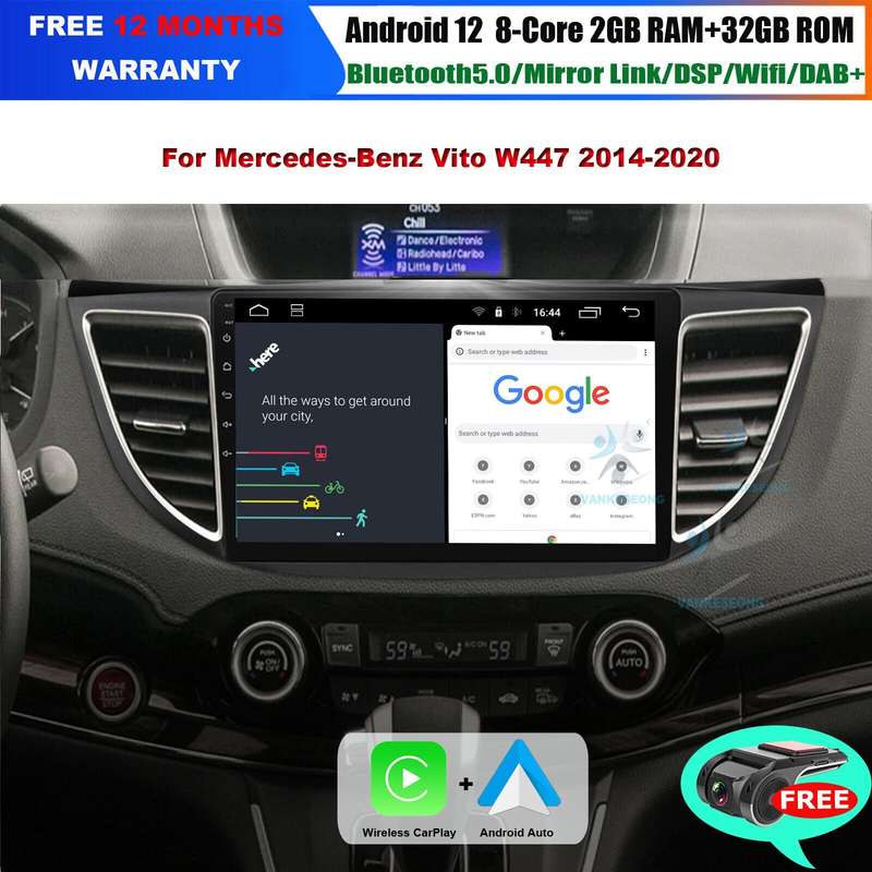 Touch Screen Head Unit GPS Sat Nav Android Radio Stereo for Honda CRV 2012-2016