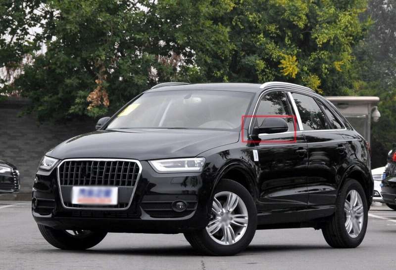 For 13-16 Audi Q3 84B Side View Mirror Assembly 8 Pins High Quality Left Black