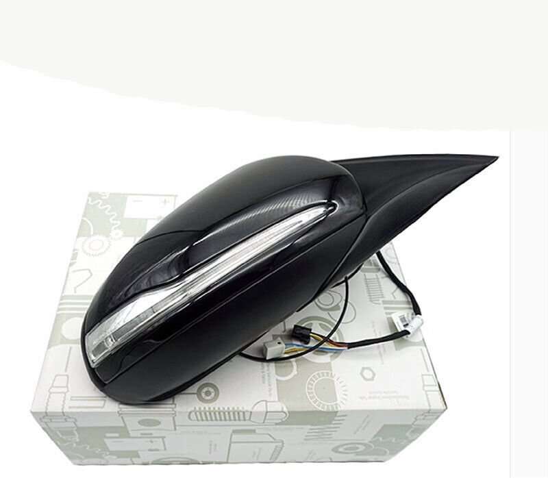 For 16-22 Benz GLC Class X253 Side View Mirror Assembly 9 Pins Black Part Left