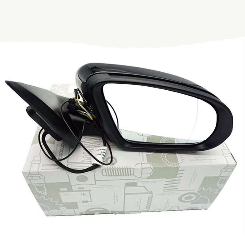 For 16-22 Benz GLC Class X253 Side View Mirror Assembly 9 Pins Black Part Left