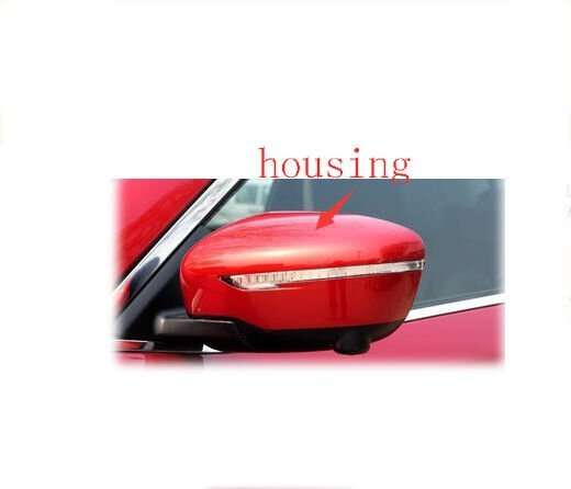 Side View Mirror Housing Part Red Left 1X For 2015-2022 Nissan Qashqai J11Z SUV