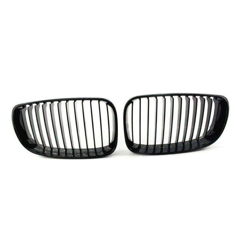 Left&amp;Right for 2008-2011 BMW 1-Series E81 E82 E87 E88 Grille Gloss Black New