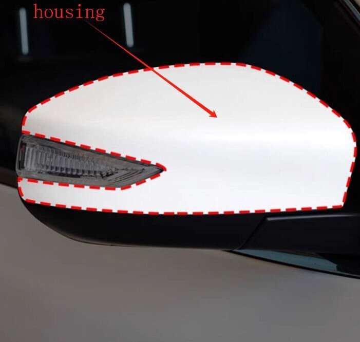 Side View Mirror Housing Part White Right 1X For 12-22 Nissan Sylphy B17Z Sedan