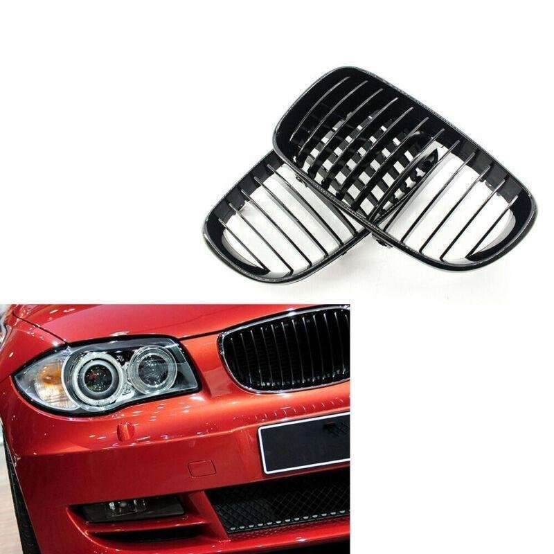 Left&amp;Right for 2008-2011 BMW 1-Series E81 E82 E87 E88 Grille Gloss Black New