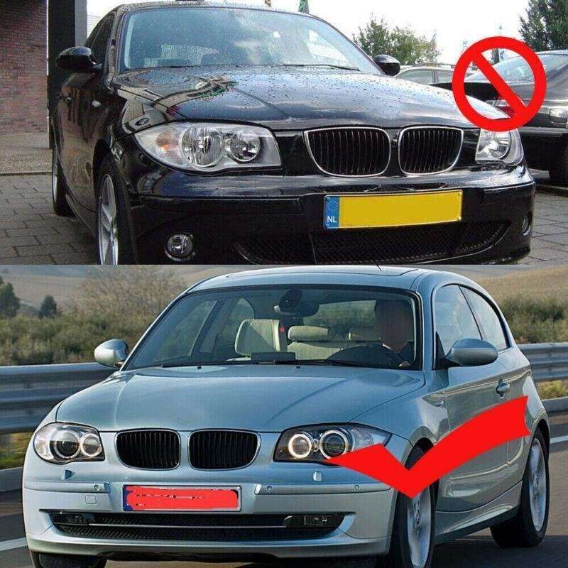 Left&amp;Right for 2008-2011 BMW 1-Series E81 E82 E87 E88 Grille Gloss Black New