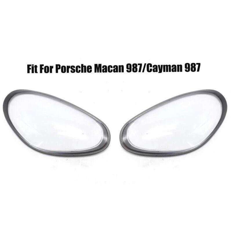 Headlight Headlamp Lens Cover Left Right Side For Porsche Macan Cayman 987 09-12