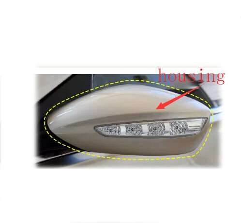 Side View Mirror Housing Gold Left 1X For 2011-2016 Hyundai Sonata 8 YF Sedan